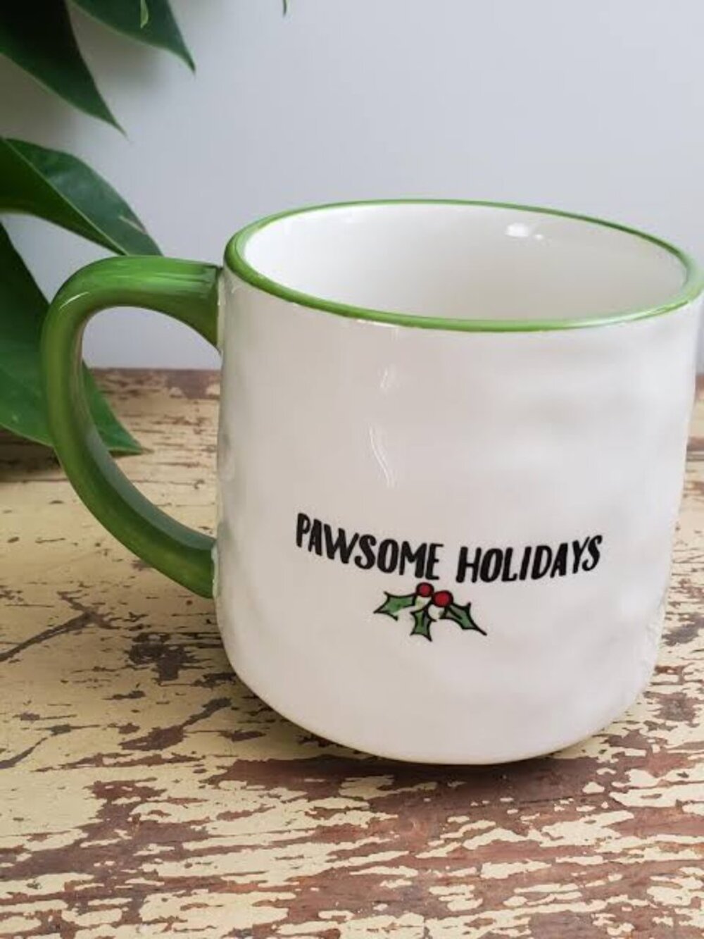 Lang Design Pawsome Holidays Christmas Mug Cat & Dog